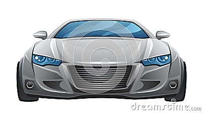 Car front Vector Illustration