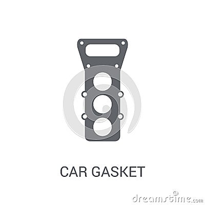 car gasket icon. Trendy car gasket logo concept on white background from car parts collection Vector Illustration