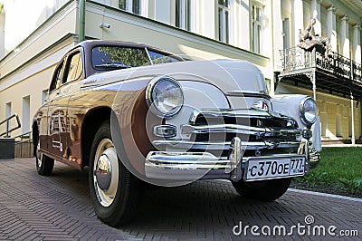 Car GAZ-M-20 Pobeda. Classic Soviet post-war car Editorial Stock Photo