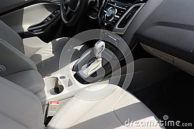 Car gear lever Stock Photo