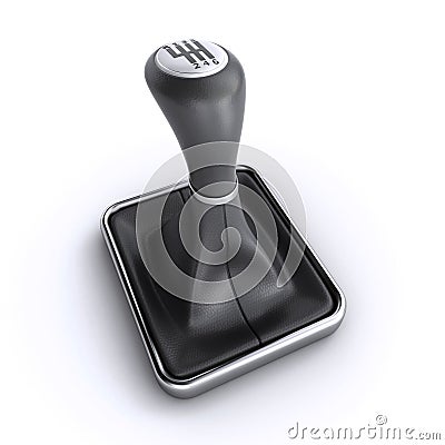 Car gear stick Stock Photo