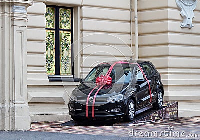 Car gift Volkswagen Polo Editorial Stock Photo