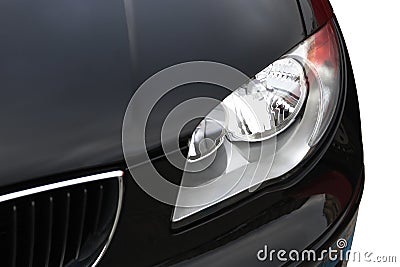 Car headlamp (bmw) Stock Photo