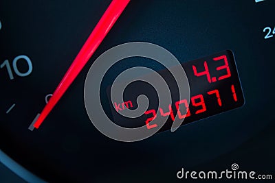 Car with a high mileage. Stock Photo