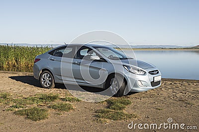 Car Hyundai Accent. Editorial Stock Photo