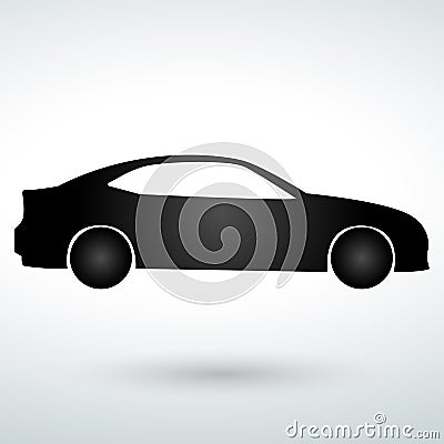 car icon car isolated vector on a white background Stock Photo