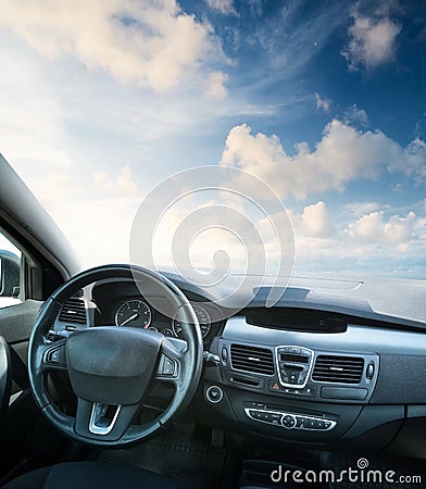 Car inside Stock Photo