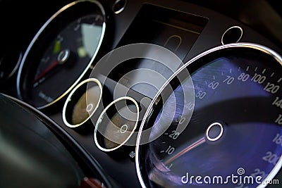 Car instrumental panel abstract Stock Photo