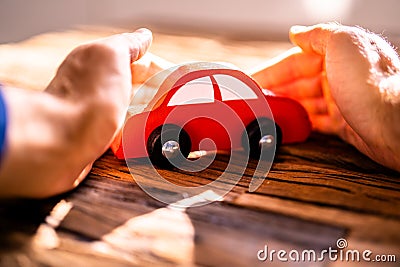 Car Insurance Concept. Secure Auto Stock Photo