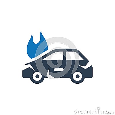 Car Insurance Icon Vector Illustration