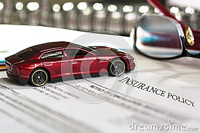 Car Insurance Policy Stock Photo