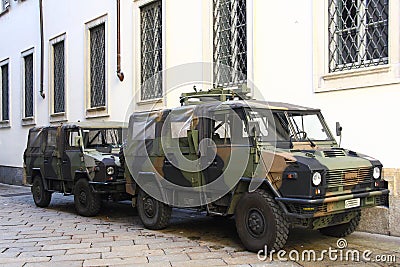 Car Italian Army Editorial Stock Photo