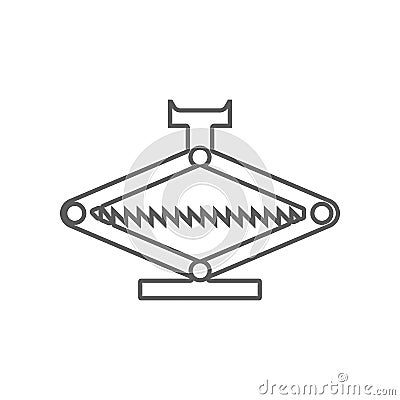 car jack icon. Element of Car repear for mobile concept and web apps icon. Outline, thin line icon for website design and Stock Photo