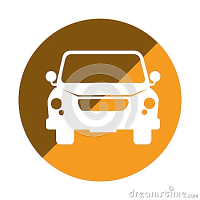 Car jeep vehicle icon Vector Illustration