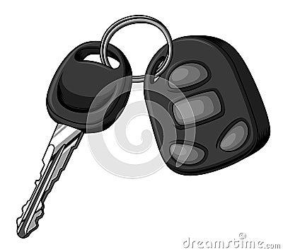 Car key Vector Illustration