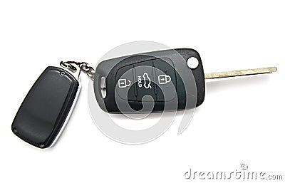 Car key and alarm system charm Stock Photo