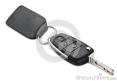 Car key and fob shallow dof with clipping path Stock Photo