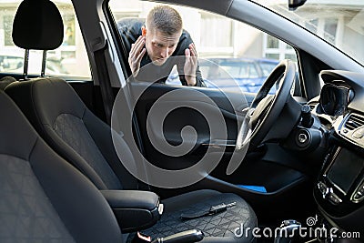 Car Key Lockout Stock Photo