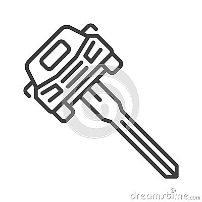 Car Key vector Rental concept thin line icon Vector Illustration