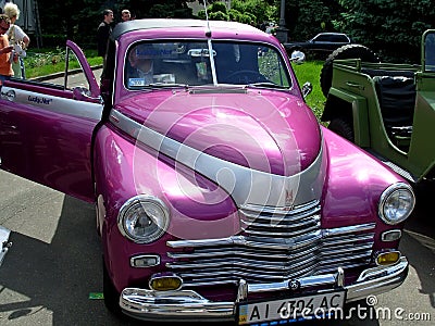 GAZ M20 Pobeda (Soviet-made automobile) Editorial Stock Photo