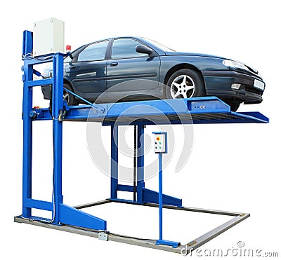 Car lift platform Stock Photo