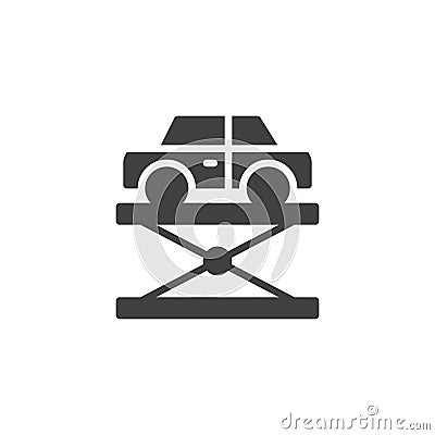 Car lift vector icon Vector Illustration