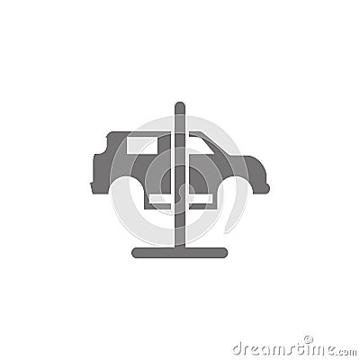 Car lifted icon Vector Illustration