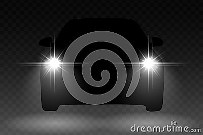 Car light Vector Illustration