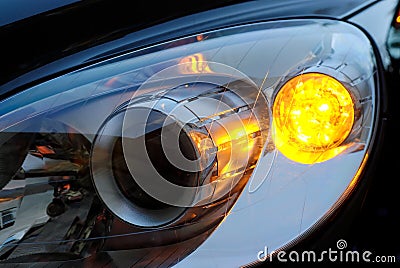 Car light headlight Stock Photo
