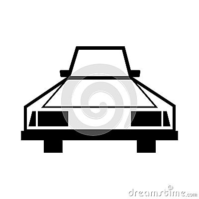 Car line icon for web Vector Illustration