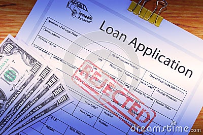 Car loan application Stock Photo