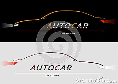Car Logo Abstract Lines Vector. Vector illustration Vector Illustration