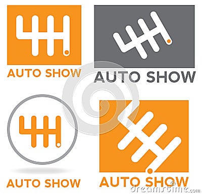 Car logo gear Stock Photo