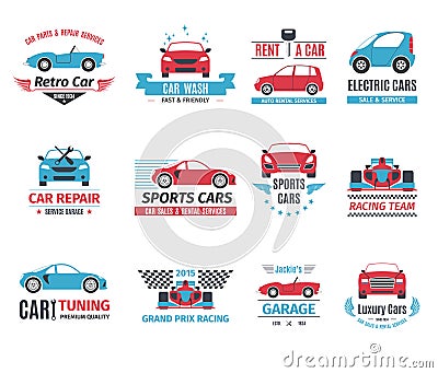 Car Logo Set Vector Illustration