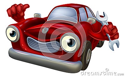 Car mechanic character Vector Illustration