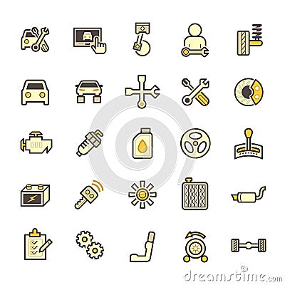 Car mechanic icon Vector Illustration