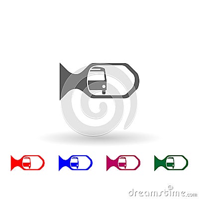 Car mirror multi color icon. Simple glyph, flat vector of car repear icons for ui and ux, website or mobile application Stock Photo