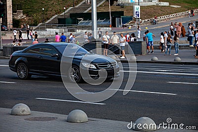 Car in motion Editorial Stock Photo