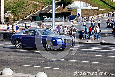 Car in motion Editorial Stock Photo