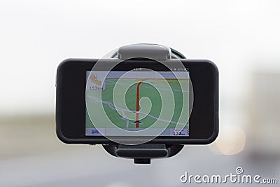 Car navigation Stock Photo