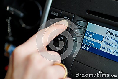 Car navigation GPS Stock Photo