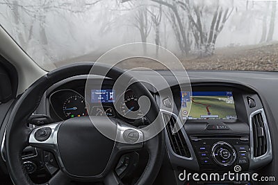 Car navigation Stock Photo