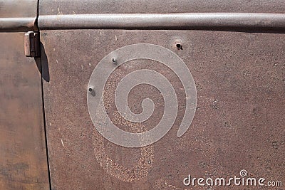 Rusty classic car, car number sixty-three Stock Photo