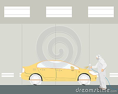 Car paint Vector Illustration