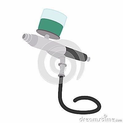 Car paint sprayer cartoon icon Vector Illustration