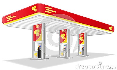 Car petrol station vector illustration Vector Illustration