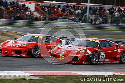 Car Racing(Ferrari F430,FIA GT) Editorial Stock Photo