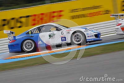 Car Racing,Porsche 911GT3 Cup Editorial Stock Photo