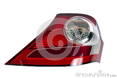 car rear headlight isolated on white Stock Photo