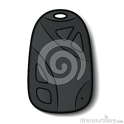 Car remote control micro hidden camera keychain Vector Illustration